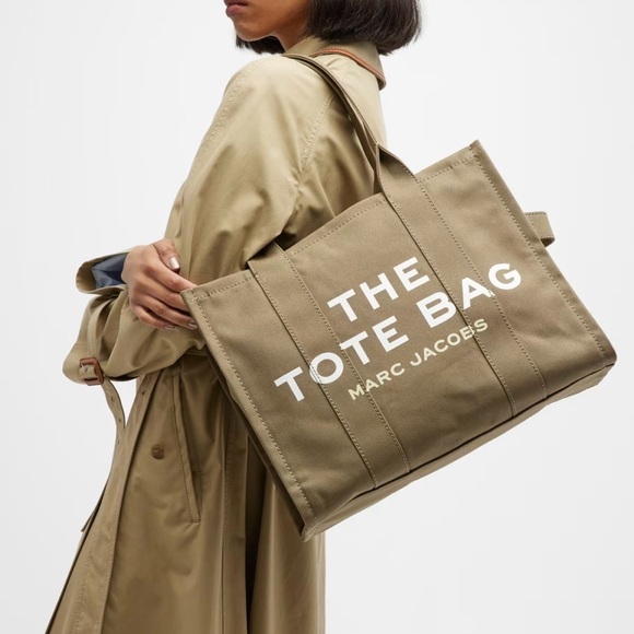 Marc Jacobs Handbags - Marc Jacobs “The Tote Bag” Canvas Crossbody Tote Khaki Slate Green
